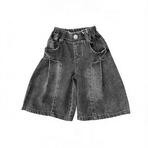 Shorts en jean pour garçons, qualité supérieure, coupe décontractée, pour enfants actifs, usage quotidien, fabrication OEM, usine de vêtements au Bangladesh. - Product Image 1