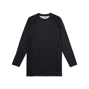 Rashguard vert et noir à manches longues unisexe, séchage rapide, pour arts martiaux mixtes, taille adulte, coupe classique, en polyester - Product Image 2