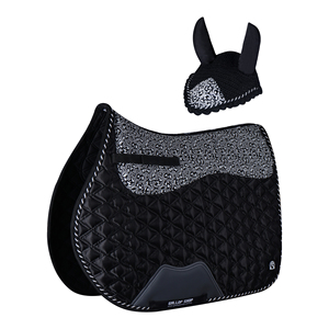 Tapis de selle matelassé à motif floral en coton et polyester pour l'équitation, idéal pour la compétition, l'entraînement et l'usage quotidien - Product Image 3