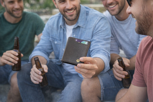 Wriza Ultra-Slim Genuine Leather Bi-Fold <b>Wallet</b> <b>RFID</b> <b>Blocking</b> & Durable Design Fits Comfortably in Pockets Without Bulk - Product Image 2