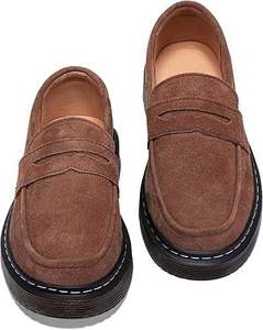 Premium Quality Grey Color Durable Lama Suede Loafers Shoes Breathable Lightweight Walking Loafers Suede <b>Penny</b> Shoes Footwear - Product Image 3