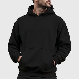 Sweat à capuche de haute qualité 100% coton, style streetwear, anti-rétrécissement, pour hommes, en vente à bas prix - Product Image 6