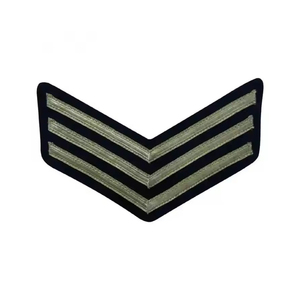 Écussons Chevron Brodés en Coton de Qualité Supérieure, Rayures Tressées, Insignes de Grade, Durables, Vente en Gros - Product Image 4
