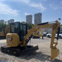Mini-excavatrice hydraulique sur chenilles CAT 303.5E de 3,5 tonnes, excellent état de fonctionnement, performances élevées, excavatrice d'occasion à vendre