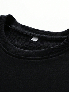 Sweat-shirt pour homme tendance automne-hiver avec manches raglan et design contrasté 100% coton col rond - Vente en gros - Product Image 3