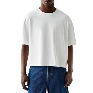 Camiseta de hombre de corte holgado, estilo casual, de algodón premium, transpirable, moderna, para uso diario. - Product Image 1