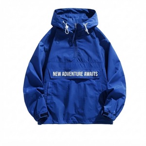 OEM Custom Logo Polyester Nylon Windbreaker Jacket Lightweight Waterproof Zip Up Outdoor Sports <b>Running</b> Casual Jacket - Product Image 4