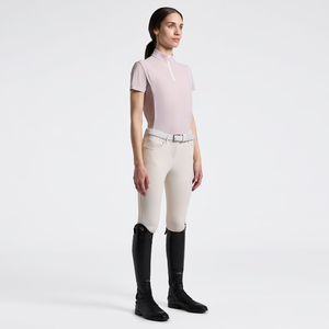 High Quality 4way Stretch Horse Riding <b>Equestrian</b> Shirt Top Base Layer Competition Show Shirt Polo in Soft Feel Technical Fabric - Product Image 2