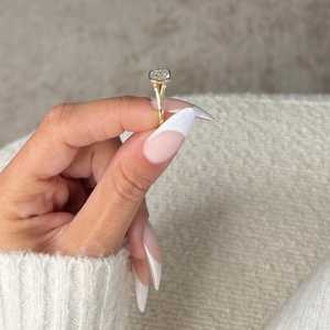 2 Carat <b>Cushion</b> Cut Lab Grown Diamond <b>Ring</b> for Women | Luxury Solitaire Engagement <b>Ring</b> | Elegant Bridal <b>Wedding</b> Jewelry - Product Image 5