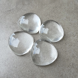 Cristal de quartz AAA+ en forme de trilène, cabochon à dos plat, pierre précieuse calibrée en vrac, pour la fabrication de bijoux - Product Image 6