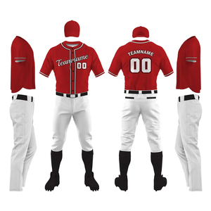High Quality Custom <b>Baseball</b> Uniform <b>Set</b> Sportswear Stylish Sublimation Plus Size Unisex Custom Logo Color Options Breathable - Product Image 1