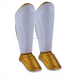 Protections de tibia et coussinets d'entraînement Muay Thai en cuir PU pour la protection MMA et de boxe - Product Image 2