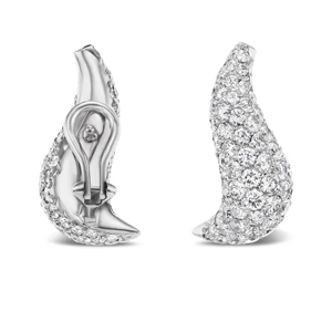 Luxury Women's Round Brilliant Cut Diamond <b>Stud</b> Earrings Water Drop Shape 925 <b>Silver</b> Everyday Wear - Product Image 2