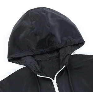 Custom Logo Men's Plus-Size Summer Casual Windbreaker Jackets Lightweight Breathable Waterproof Zipper <b>Hoodies</b> <b>Thin</b> Style - Product Image 5