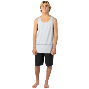 Premium Quality <b>Men's</b> Women's Summer Gym Tank Top Solid <b>White</b> Cotton Knitted Inner <b>Vest</b> Hollow V-Neck Cheap Unisex Summer - Product Image 1