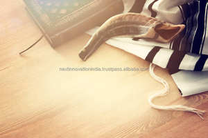 Kasher Kudu Shofar Corne d'Israël Authentique Finition à moitié polie Design traditionnel - Product Image 4