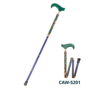 Canne pliable légère en alliage d'aluminium à 5 sections de 79 à 89cm pour un transport facile - Product Image 2