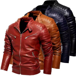 Chaqueta de invierno elegante para hombre, de cuero genuino, con parche de chenilla bordado personalizado, estilo universitario, para hombre. - Product Image 4