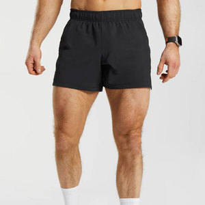 Shorts de sport pour hommes en polyester, séchage rapide, taille à cordon, décontractés, pour la course, la gym et l'entraînement, en promotion - Product Image 1