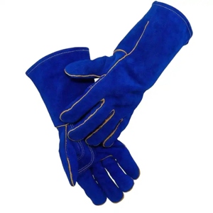 High Quality Leather Safety Gloves Industrial Working Gloves <b>Fire</b> Heat Resistant Spark Protection for Welding Hand Protection - Product Image 1