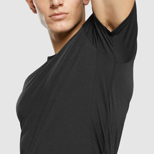 Men's Black Short Sleeve O-Neck T-Shirt And Shorts Set Slim Fit Casual Quick Dry Knitted Solid Color <b>Twinset</b> 100% Cotton - Product Image 4