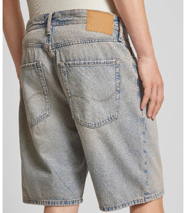 Shorts en jean baggy pour hommes avec logo personnalisé, longueur genou, style streetwear, 100% coton, séchage rapide, respirant, été, vente en gros - Product Image 5