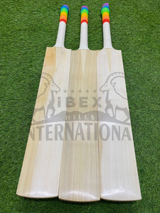 Bate de Críquet de Madera de Sauce Inglés con Mango Corto, Ligero, Profesional, para Partidos, con Empuñadura Multicolor, Equipo de Críquet Hecho a Mano de Primera Calidad - Product Image 1