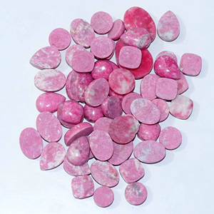 Par de Gemas de Tulita Rosa Natural, Cabujón con Juego de Color, Lote de Formas Mixtas, Venta al por Mayor, 100% Alta Calidad, Pulido a Mano - Product Image 2