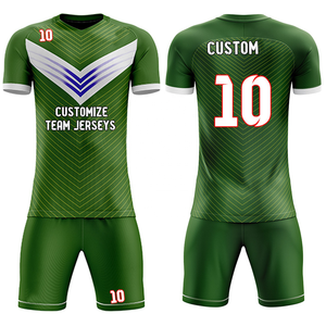 Uniformes de football OEM en tissu polyester léger pour adultes, ensemble complet de maillots et shorts de football, chemises d'entraînement - Product Image 1