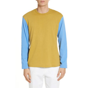 Camisetas de Manga Larga para Hombre, Hechas a Medida, con Paneles de Color, de Secado Rápido, para Gimnasio, Entrenamiento, Deportes, Running, Diseño Sólido Informal, Corte Regular - Product Image 1
