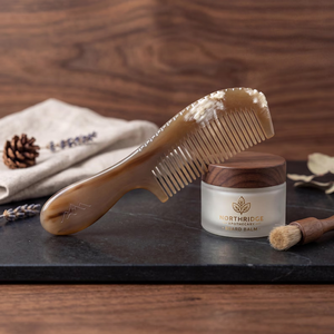 Peigne en corne de bœuf naturelle, antistatique, démêlant, masseur de cuir chevelu, soin des cheveux écologique, cadeau par HF Crafts - Product Image 4