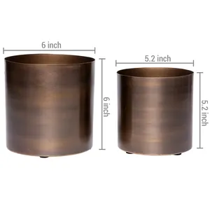 Handmade <b>Unique</b> Coastal Eco-Friendly Iron Planter for Home Decoration Stylish Indoor Tabletop Flower <b>Vase</b> - Product Image 6