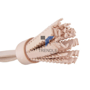 Adorno de Borlas Tejidas Beige para Decoración de Prendas, Manualidades de Costura, Adorno de Cuero con Nudo de Espada - Product Image 6