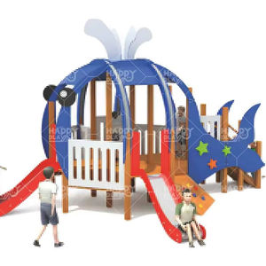 Modules de jeux d'extérieur résistants aux intempéries HP-OPA 019, toboggans installables pour aire de jeux pour enfants - Product Image 1