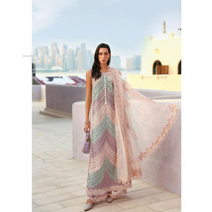 FASHIONISTA INTERNATIONAL Tela para Vestidos de Boda Estilo Indio-Pakistaní, Traje de Fiesta Floral, Vestido de Noche Floral de Satén Suizo - Product Image 6