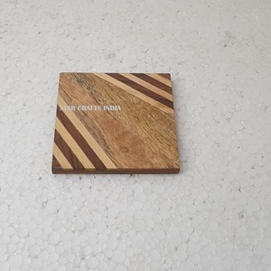 Wholesale Round <b>Wood</b> Resin Coasters Cork Art Nordic Absorbent for Drink <b>Placemats</b> Custom Sublimation Coasters Set Holder Blank - Product Image 5