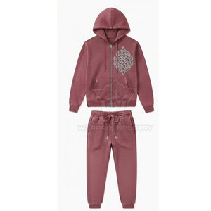 <b>Shiny</b> Crystal Tracksuit Set for Women with Hooded <b>Top</b> and Jogger Pants Elegant Rhinestone Matching Set for Women - Product Image 2