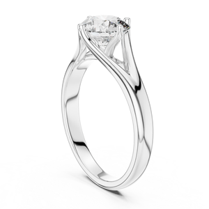 Anillo de Compromiso Luminara Solitaire en Oro Blanco de 18K con Baño de Rodio, Diamante Eterna Glow, Solitario Clásico Radiante - Product Image 3