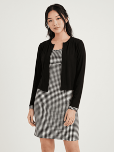 Robe de maternité Bmama deux pièces à motif pied-de-poule avec fermeture éclair discrète pour allaitement, tenue de travail de grossesse, vente en gros OEM - Product Image 6