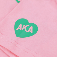   T-shirt rose à sequins, vêtements de sororité grecque, t-shirt décontracté en coton de qualité supérieure à manches courtes pour femmes