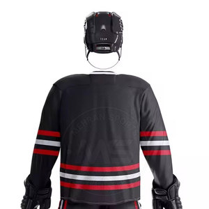 Ensemble d'uniformes de hockey sur glace de haute qualité, logo personnalisé, couleurs personnalisées, tailles, matériau respirant, confortable pour les joueurs adultes, OEM - Product Image 5