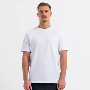 เสื้อยืดคอกลมแขนสั้นผ้าแคนวาสคุณภาพสูง สกรีนโลโก้ตามสั่ง ผ้าฝ้าย 100% ระบายอากาศ แห้งเร็ว สไตล์ลำลอง สำหรับผู้ชาย - Product Image 4