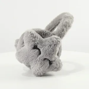 Unisex <b>Winter</b> Warm Rabbit <b>Ear</b> <b>Muffs</b> Customized Color New Trendy Cute Star Pattern Eye Embroidery Fashionable Soft Durable 100% - Product Image 6