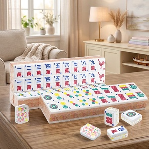 Mahjong Americano Floral de Cristal en Bolsa con Cierre - Product Image 4