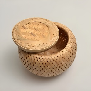 Superbe offre de boîtes de rangement en bambou à vendre, emballage personnalisé imprimé, boîte cadeau, conteneur pour cadeaux. - Product Image 4