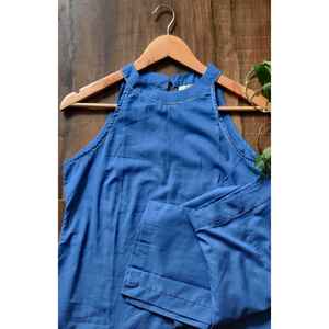 Conjunto de Kurta Halter Azul Fresco para Mujer - Product Image 1