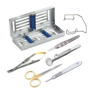 Micro Surgery Instruments Set 7 Pcs Basic Micro Surgical Instruments Stainless Steel Reusable <b>Precision</b> Surgical <b>Tools</b> Kit - Product Image 2