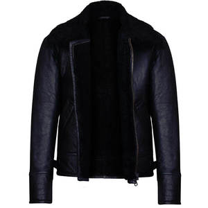 Customized Real Sheepskin Shearling Fur <b>Jacket</b>/2022 Black Sheepskin <b>Winter</b> <b>Jacket</b> Brown/Top Sheepskin Fur <b>Jacket</b> for <b>Men</b> - Product Image 2