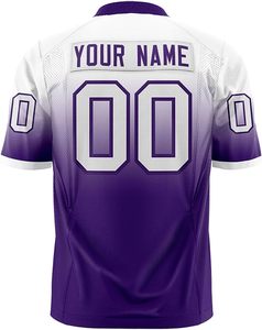 Camiseta de Fútbol Americano, Tejido Transpirable, Sublimado por Tinte, Color Personalizado, Fabricación OEM, Ropa Deportiva de Secado Rápido - Product Image 6