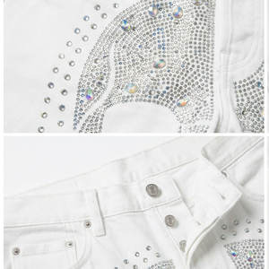 Fabricante de Shorts de Mezclilla con Pedrería Personalizados, Fábrica OEM ODM, Producción de Alta Capacidad con Equipo de Soporte para Exportación Global - Product Image 4